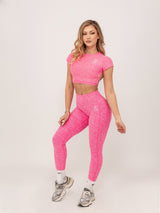 Спортна тениска Criss Cross с изрязан гръб - Fit Bunny